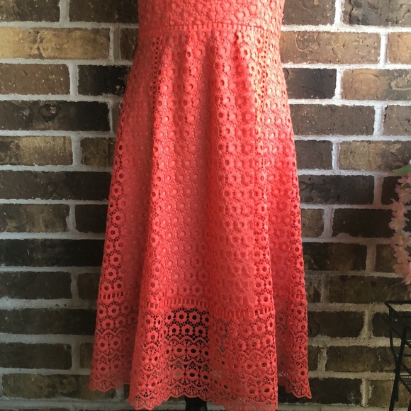 J. Crew Daisy Lace Evening Dress in Smoky Coral - Picture 10 of 15